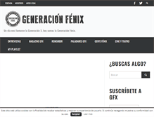 Tablet Screenshot of generacionfenix.com